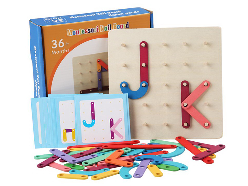 Wooden Montessori Nail Borad