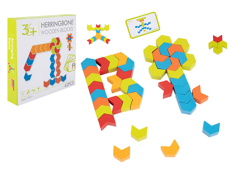 Herringbone Wooden Blocks