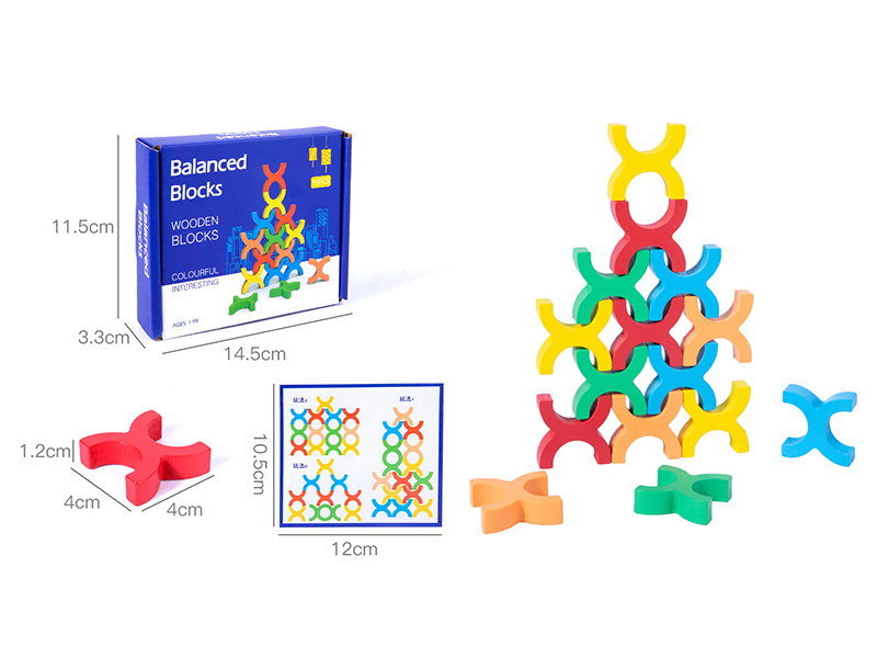 Wooden Stacking Balance Building Blocks