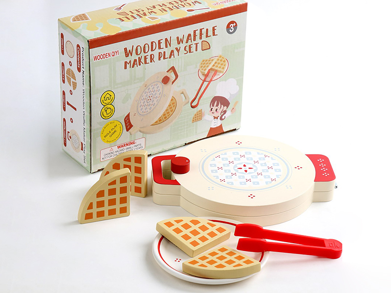 Wooden Waffle Maker Play Set