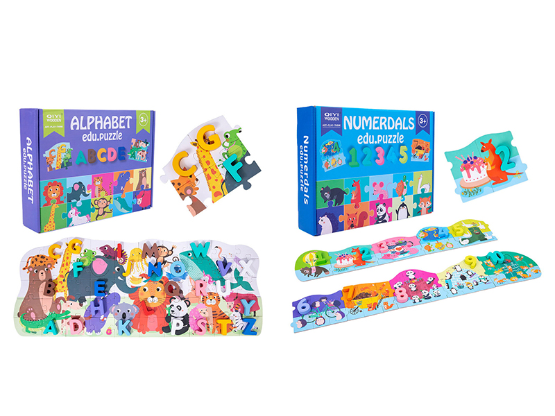 Wooden Number & Alphabet Puzzle