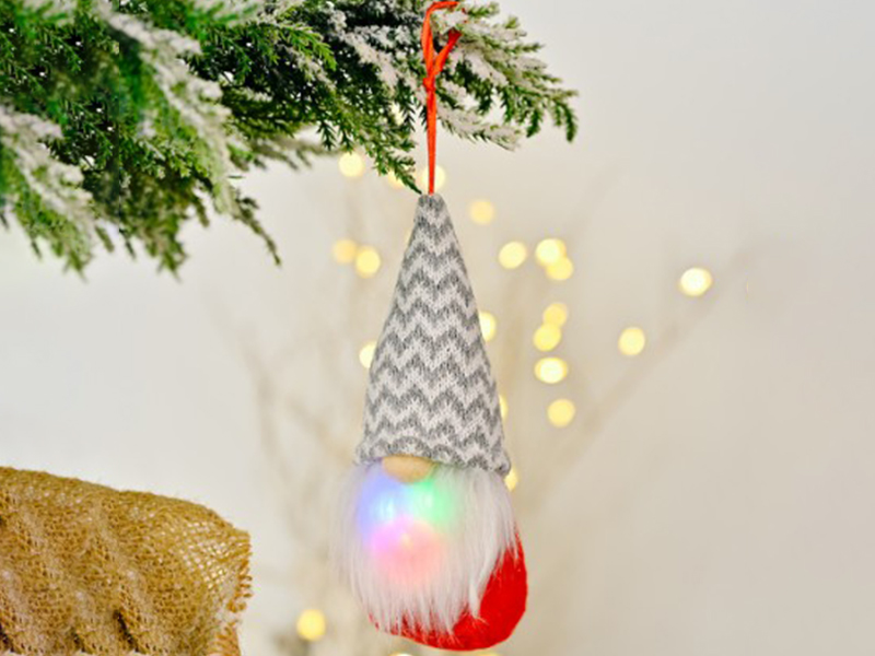 Knitted Pendant With Light A Grey