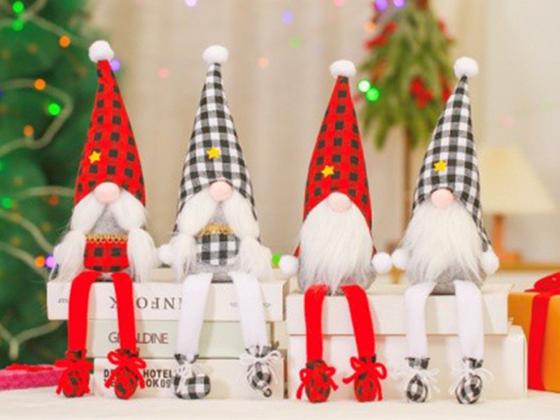 Plaid Hat, Long Legs, Faceless Rudolph