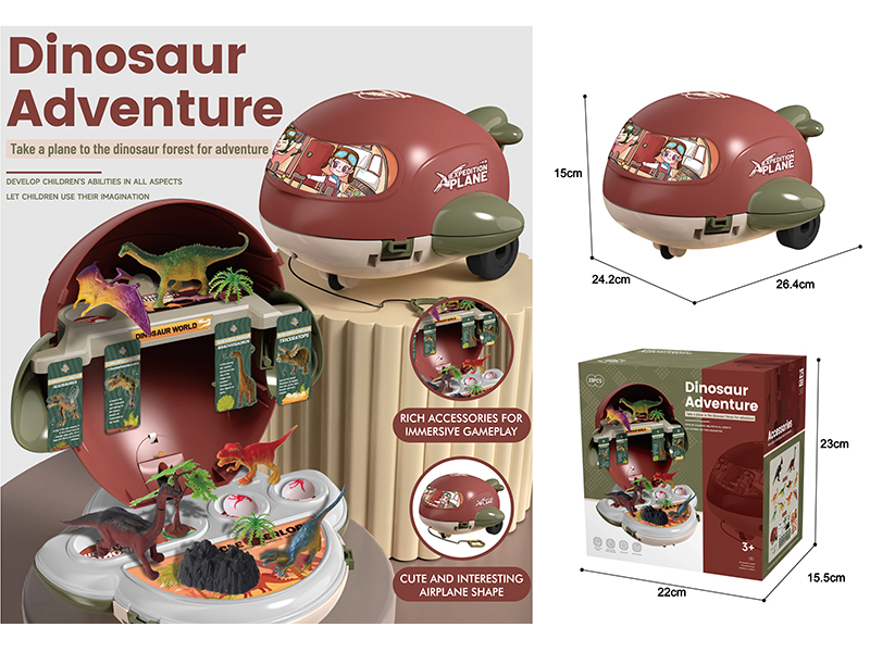 Dinosaur World Airplane 23pcs