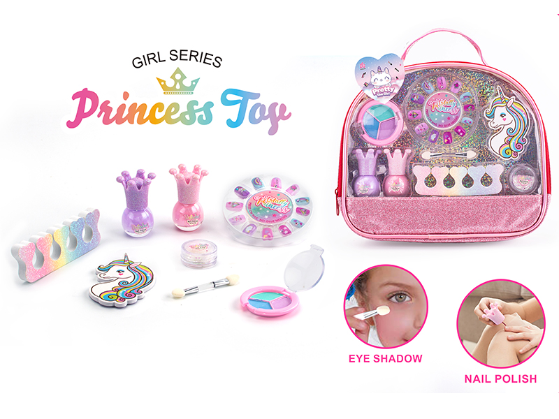 Children's Makeup And Nail DIY Handbag Set