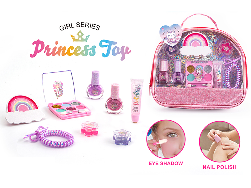Children's Makeup And Nail DIY Handbag Set