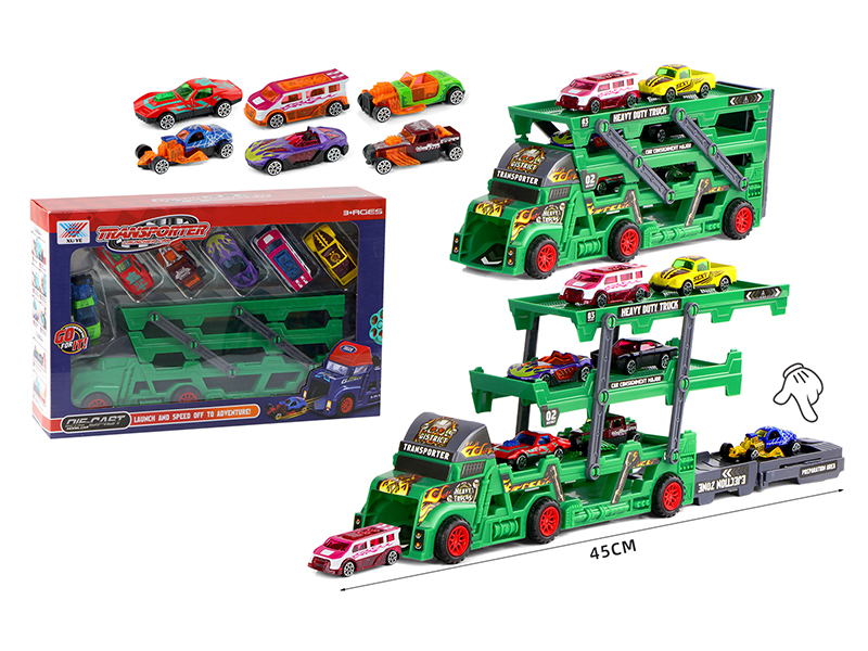 Folding Transport Catapult Vehicle Equipped With 6 Alloy Cars