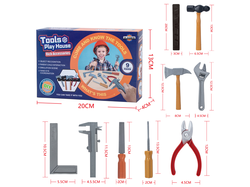 9PCS Tool Toys