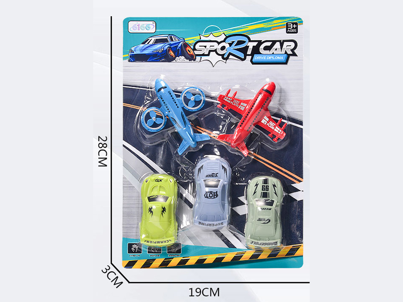 Slide  Airplane +Slide Racing Cars(5PCS)