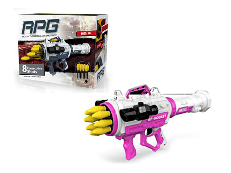 Soft Rocket Launcher (Red And White)