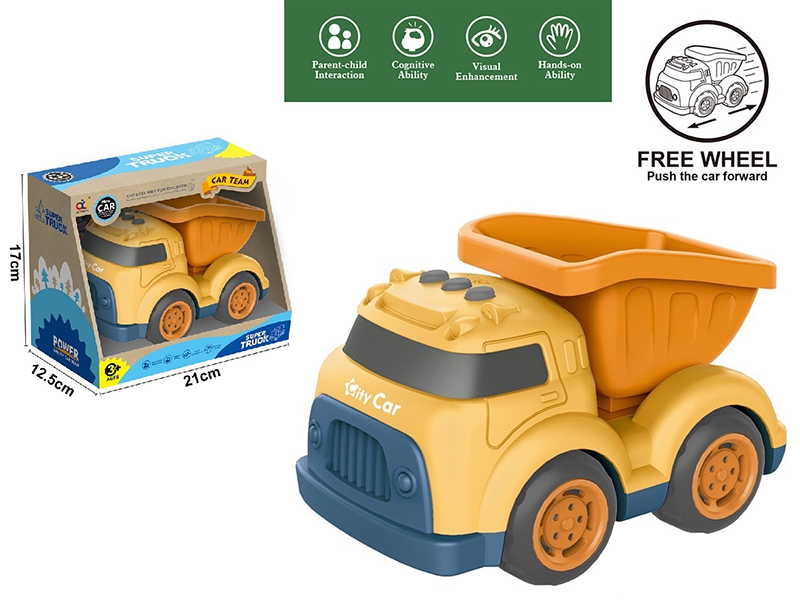 Cartoon Slide Cement Tank Engineering Truck