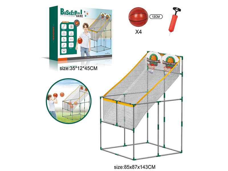 Two Person Large Basketball Board Shooting Machine