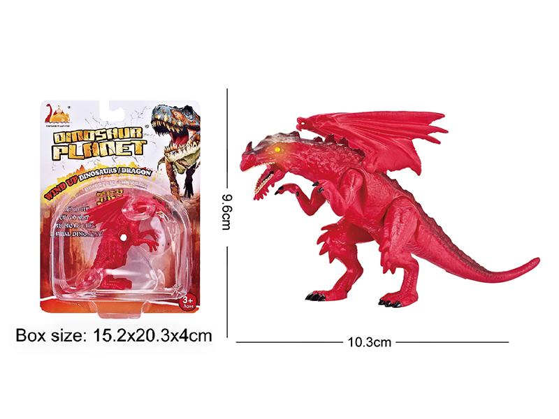 Windup Simulated Western Fire Dragon