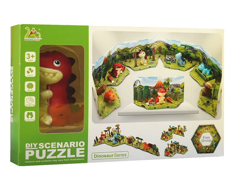 DIY 3D Scenario Puzzle - Tyrannosaurus