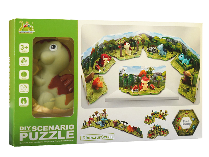 DIY 3D Scenario Puzzle - Spinosaurus