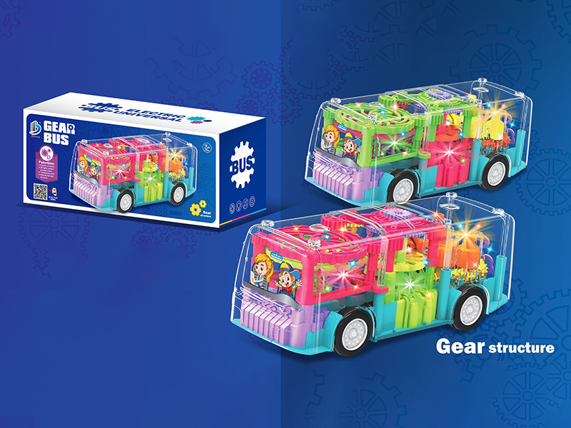 B/O Bump And Go Transparent Gear Bus With Light And Music