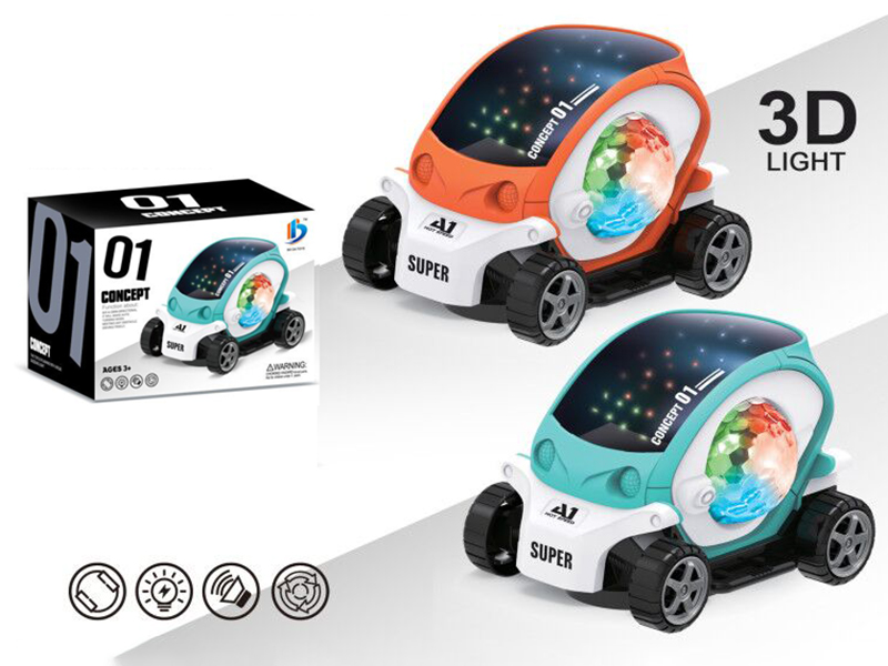 B/O Bump And Go Concept Car With Lights