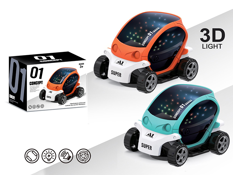 B/O Bump And Go Concept Car With 3D Lights