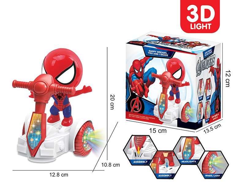 B/O Bump And Go Spider Man Tricycle