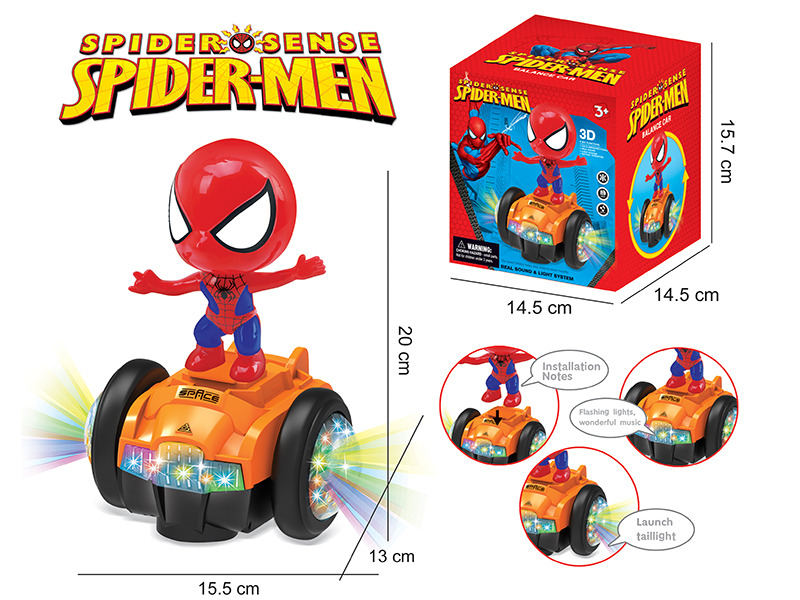 B/O Bump And Go Spider Man Balance Car