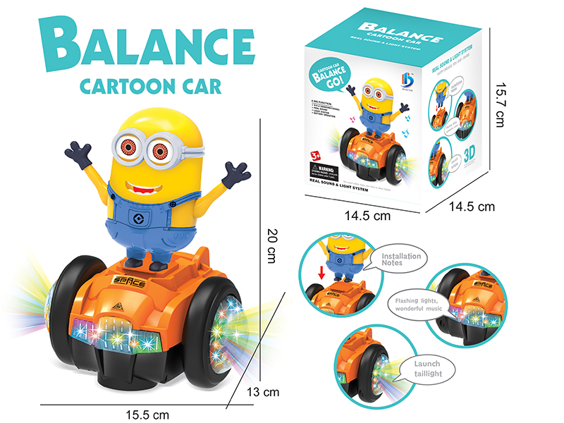 B/O Bump And Go Minions Balance Car