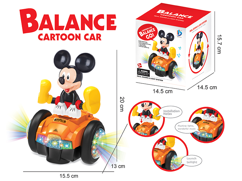 B/O Bump And Go Mickey Balance Car