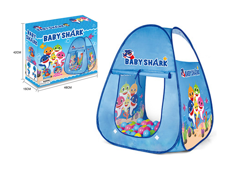 Shark Baby Tent+100 Ocean Balls