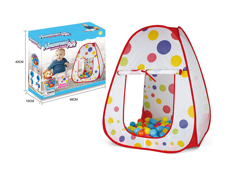 Dot Children'S Tent+100 Ocean Balls