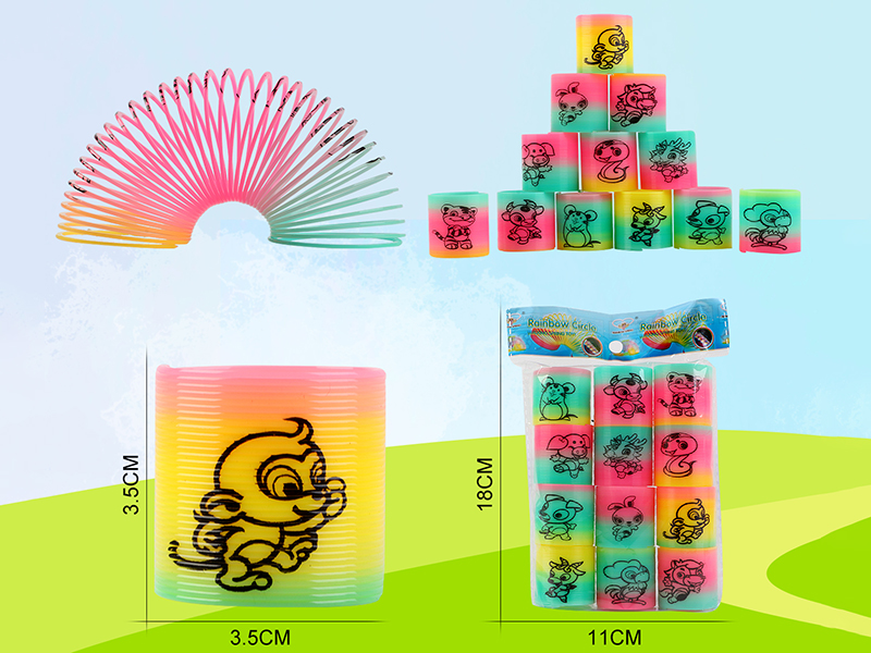 Pad Printing 12 Zodiac Rainbow Circle 12PCS