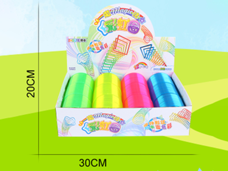 Transparent Four Color Rainbow Circle 12PC
