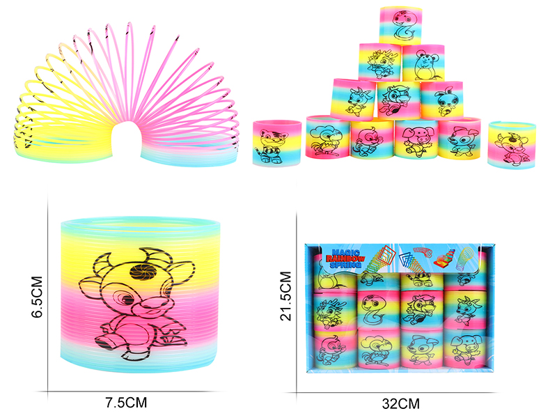 Pad Printing 12 Zodiac Rainbow Circle 12PCS