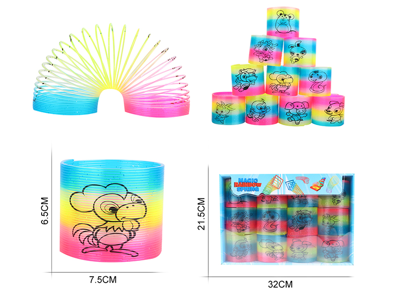 Pad Printing 12 Zodiac Rainbow Circle 12PCS