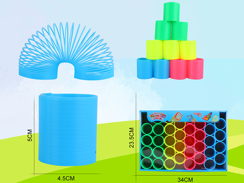 Solid Color Four Colors Rainbow Spring 36PCS