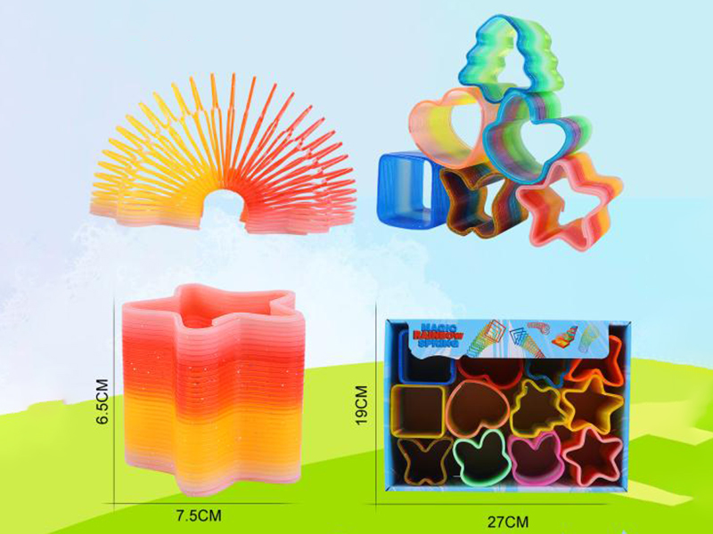 Multishaped Rainbow Spring 12PCS