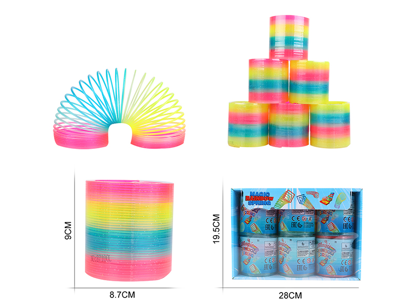 Sequin Rainbow Spring 6PCS