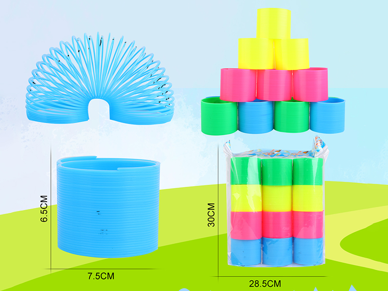 Solid Color Four Colors Rainbow Spring 12PCS