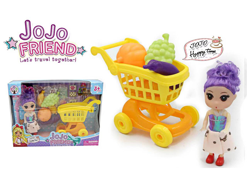 Shopping Cart Set With Doll