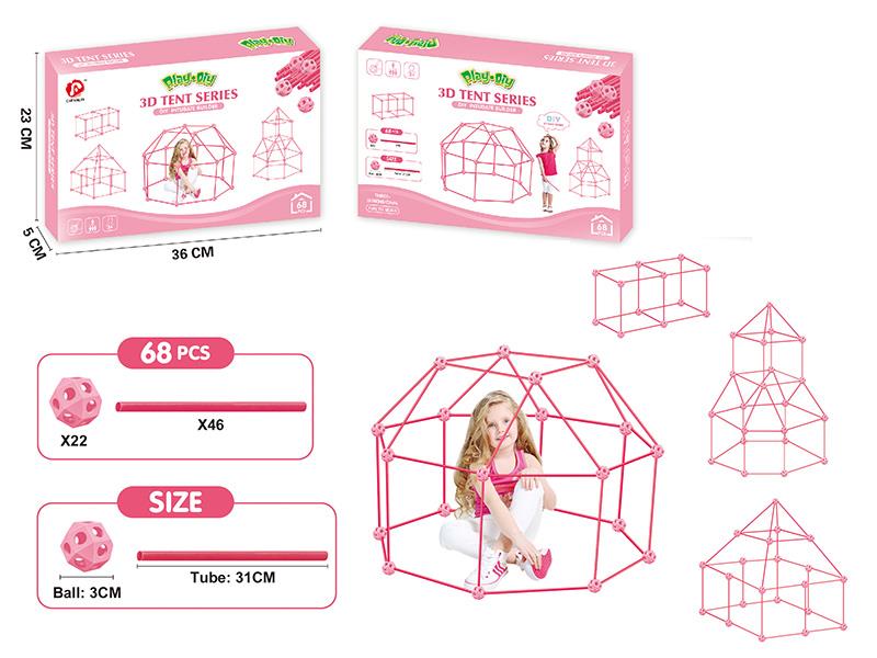 DIY 3D Tent 68pcs