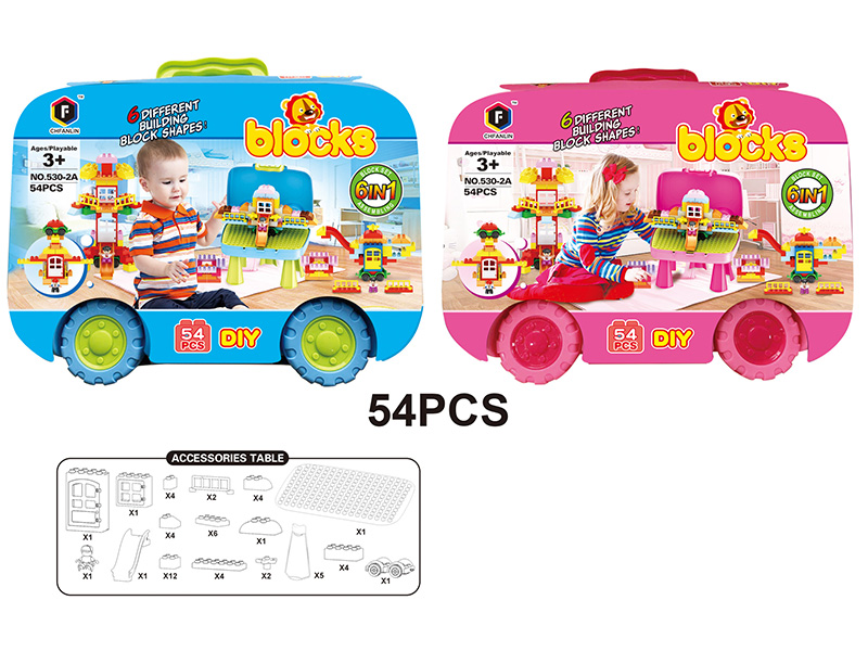 Building Blocks Table 54pcs