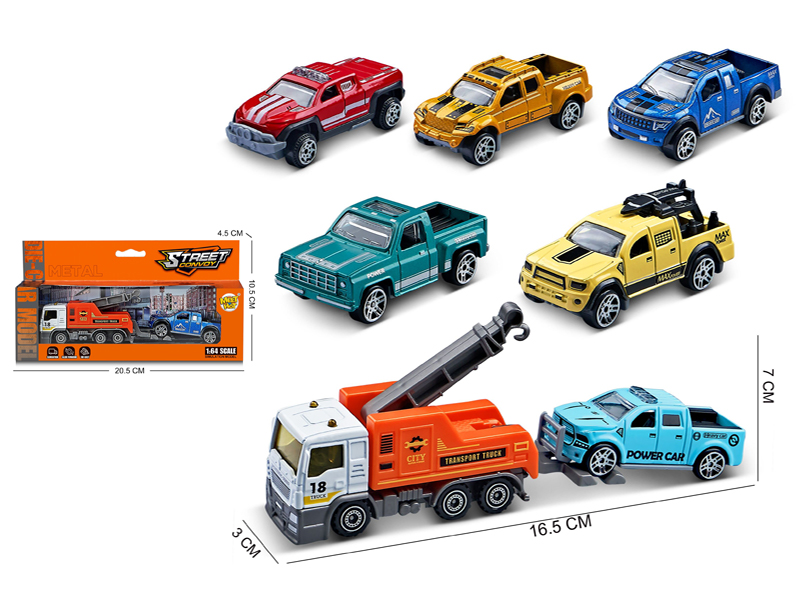 1:64 Slide Alloy Trailer Combination