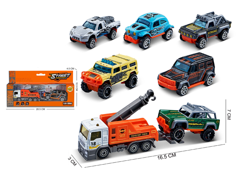 1:64 Slide Alloy Trailer Combination