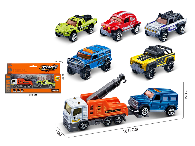 1:64 Slide Alloy Trailer Combination