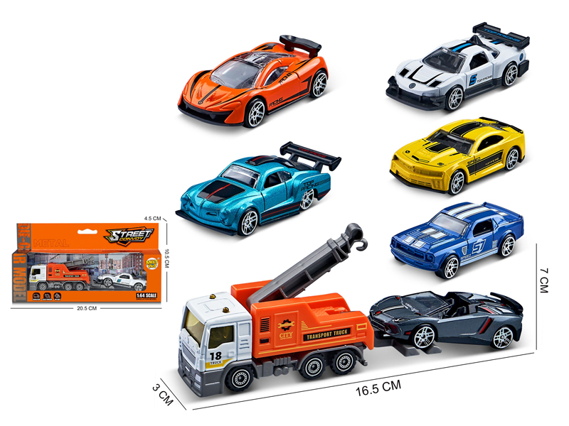 1:64 Slide Alloy Trailer Combination