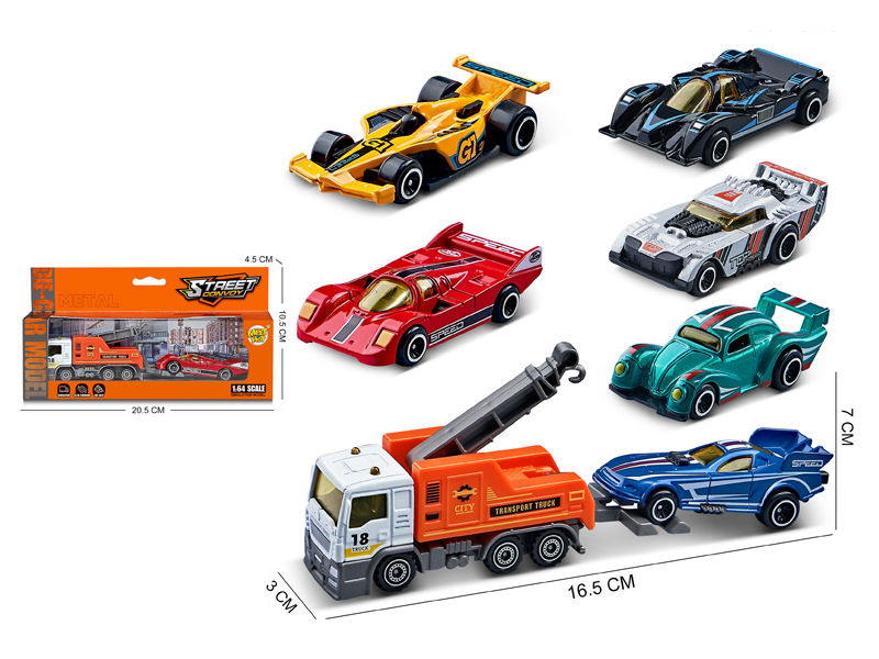 1:64 Slide Alloy Trailer Combination