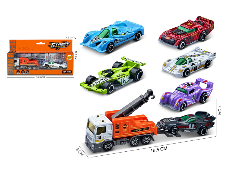 1:64 Slide Alloy Trailer Combination