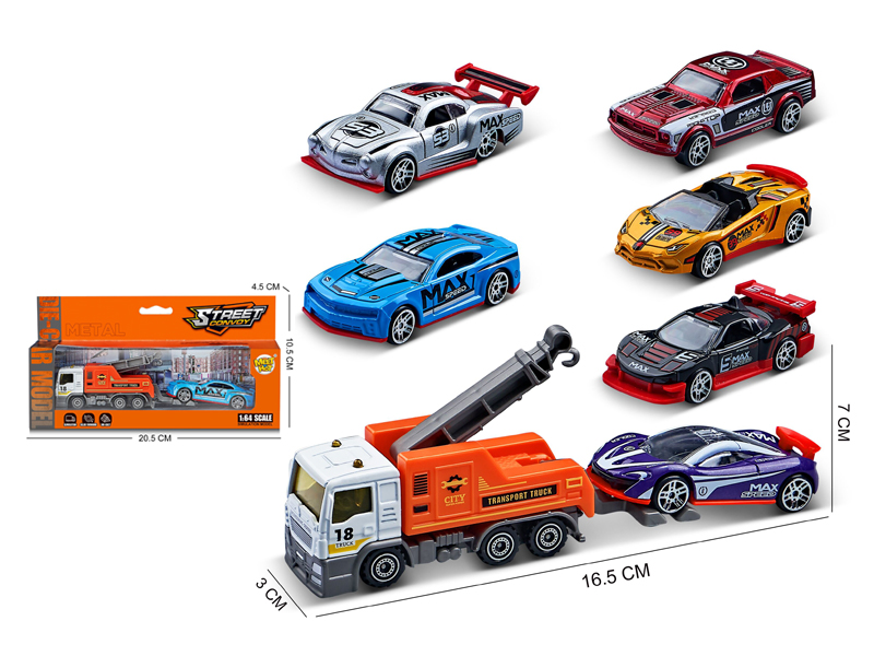 1:64 Slide Alloy Trailer Combination