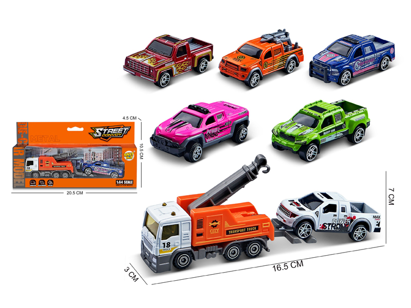 1:64 Slide Alloy Trailer Combination