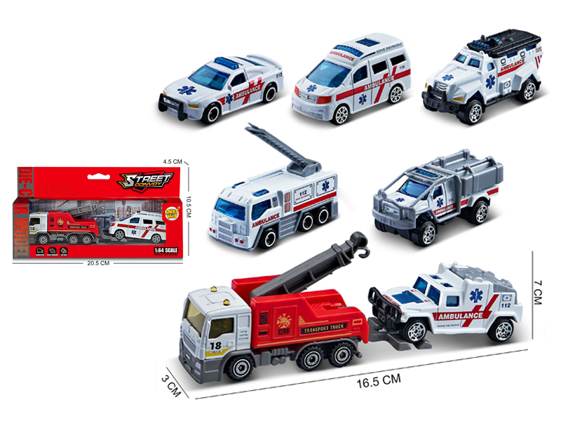 1:64 Slide Alloy Trailer Combination