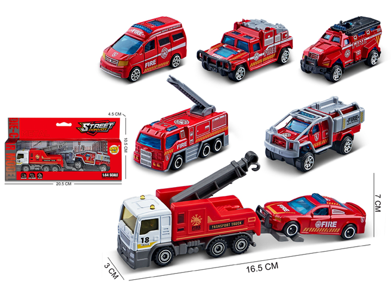 1:64 Slide Alloy Trailer Combination