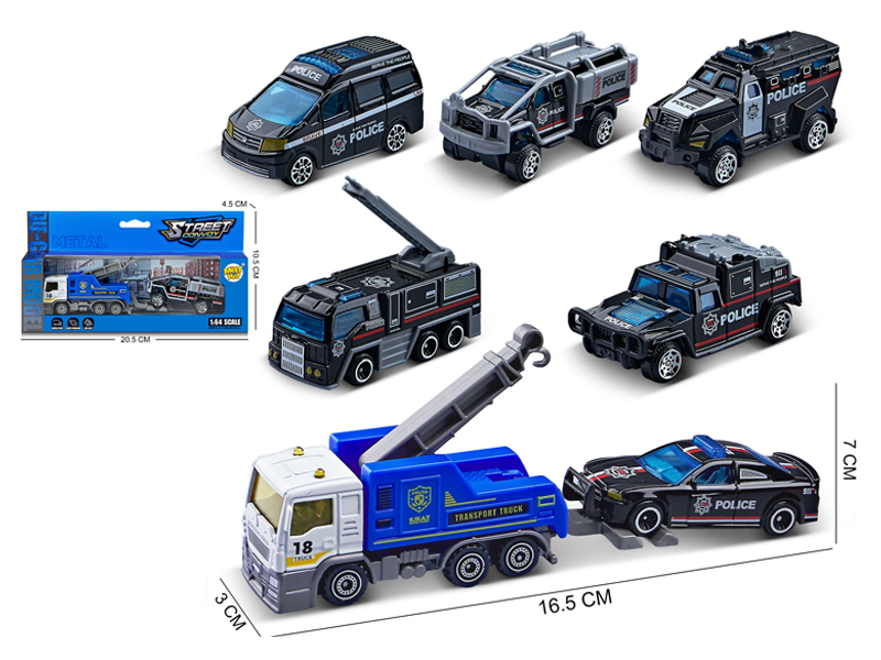 1:64 Slide Alloy Trailer Combination